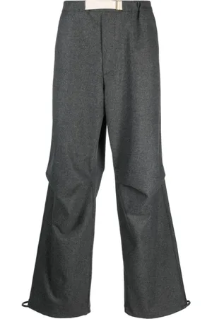 DARKPARK Bukser, Herre, Grå, L, Uld, Grå Virgin Wool Track Pants