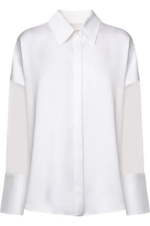 GENNY Bluser & Skjorter, Dame, Hvid, XS, Uld, Hvid Skjorte Bluse