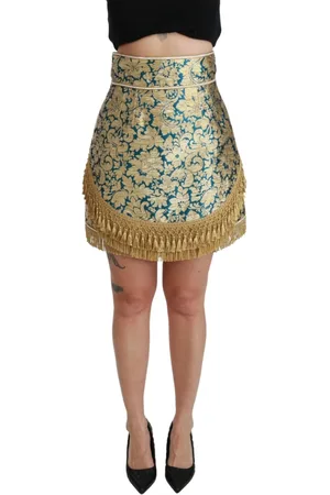 Dolce & Gabbana Nederdel, Dame, Blå, 2XS, Uld, Short Skirts