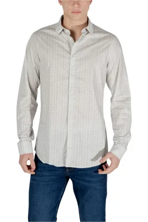 Armani Exchange Skjorte, Herre, , 2XL, Bomuld, Forår/Sommer Langærmet Skjorte