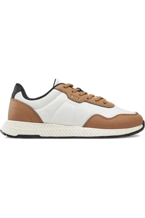 HUGO BOSS Sko, Herre, , 43 EU, Bomuld, Blå Sneakers med EVA-gummisål