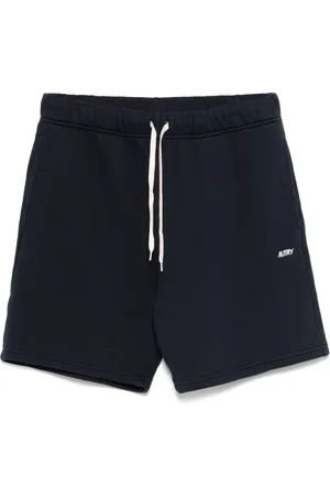 Autry Shorts, Herre, Blå, M, Uld, Mørkeblå Shorts med Snørelukning og Logo