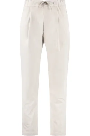 HERNO Bukser, Herre, Grå, M, Suede, Eco-suede Bukser med Baglommer