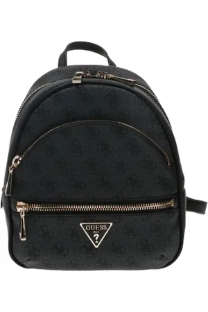 Guess Taske, Dame, Sort, ONE SIZE, Uld, Elegant sort rygsæk med gyldne detaljer