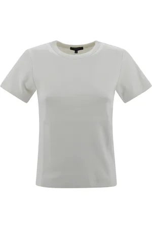 Soeur Top, Dame, Hvid, XS, Bomuld, Bomuld Crew Neck T-shirt Hvid