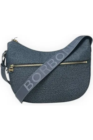Borbonese Taske, Dame, Blå, ONE SIZE, Denim, Luna Lille Taske