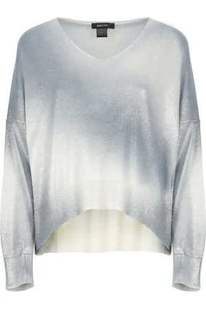 AVANT TOI Strik, Dame, Blå, M, Cashmere, Lyseblå Cashmere Silke V-Hals Sweater