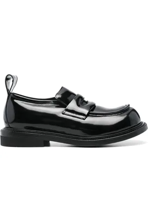 Moschino Sko, Herre, Sort, 42 EU, Sort Penny Slot Moc Stitching Sko