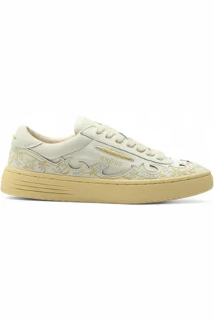 Ghoud Sko, Dame, Hvid, 39 EU, Læder, Ivory Læder Lavtop Sneakers