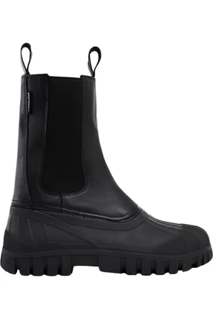 Stutterheim Sko, unisex, Sort, 36 EU, Læder, Vandafvisende Læder Patruljestøvler