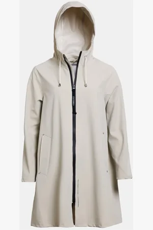 Stutterheim Jakke, Dame, , L, Letvægts Lynlås Mat Regnfrakke