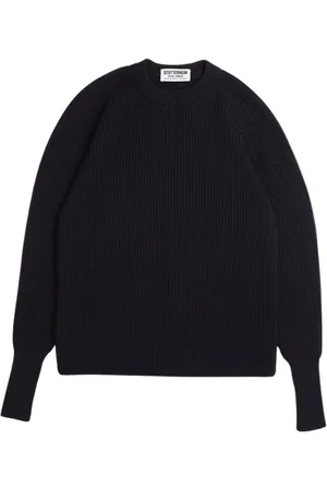 Stutterheim Strik, unisex, Sort, 2XS, Uld, Merino Uld Crew-Neck Sweater