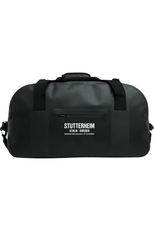 Stutterheim Taske, Herre, Sort, ONE SIZE, Uld, Vandtæt Duffel Taske med Frontlomme