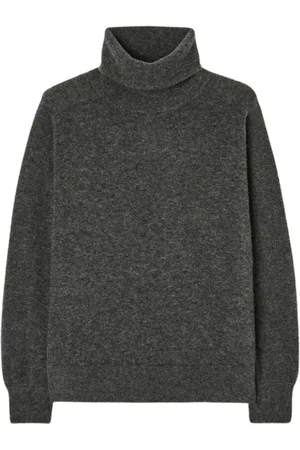 American Vintage Strik, Dame, Grå, XS, Uld, Vintage Turtleneck Uld Kashmir Sweater