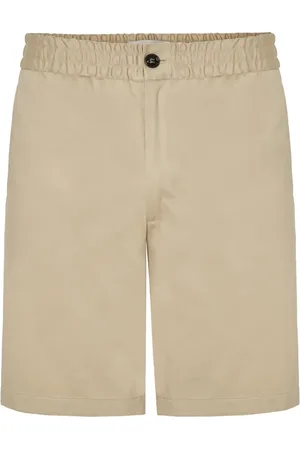 Ami Shorts, Herre, , M, Satin, Beige Satin Bermuda Shorts