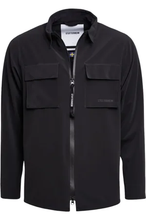 Stutterheim Jakke, Herre, Sort, S, Mat Vandtæt Overshirt