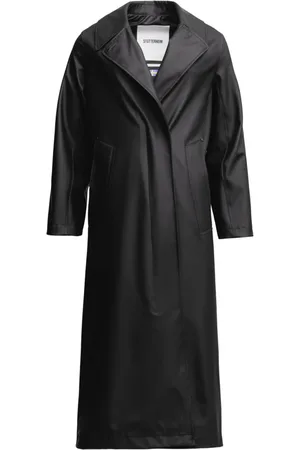 Stutterheim Frakke, Dame, Sort, XL, Uld, Elegant Regn Trench Coat