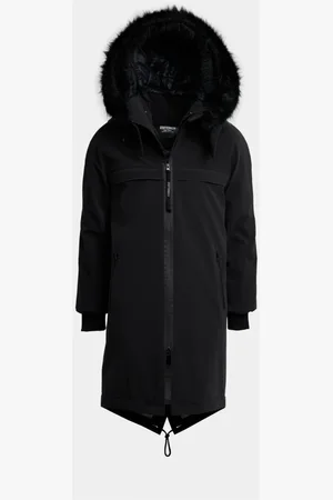 Stutterheim Frakke, Herre, Sort, 2XL, Uld, Vandtæt Fishtail Parka