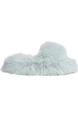Stutterheim Sko, Dame, Grøn, 38 EU, Faux Fur, Faux Fur Slip-On Tøfler