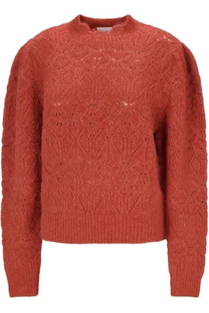 Isabel Marant Strik, Dame, , L, Perforeret ballonærme sweater