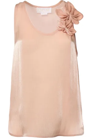 GENNY Top, Dame, Lyserød, XS, Uld, Orkidepyntet Top