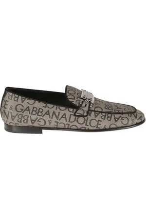 Dolce & Gabbana Sko, Herre, Brun, 42 1/2 EU, Signatur Monogram Loafers