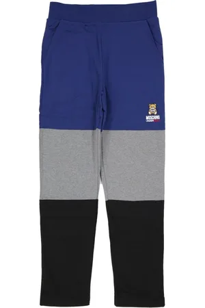 Moschino Bukser, Herre, Blå, M, Bomuld, Bomuld Logo Sweatpants Kvinder