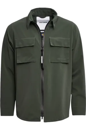 Stutterheim Jakke, Herre, Grøn, S, Vandtæt Mat Overshirt