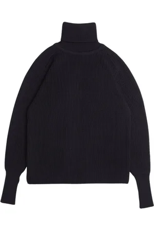 Stutterheim Strik, unisex, Sort, 2XS, Uld, Merino Roll-neck Sweater