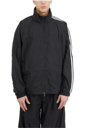 Y-3 Jakke, Herre, Sort, L, Nylon, Nylon 3 Stripes Sweatshirt