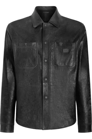 Dolce & Gabbana Skjorte, Herre, Sort, 2XL, Sorte Skjorter til Mænd