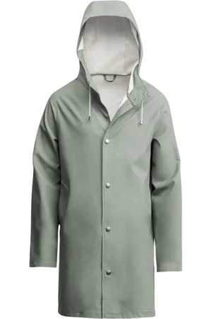 Stutterheim Jakke, unisex, Grøn, M, Uld, Ultra-Let Vandtæt Regnfrakke