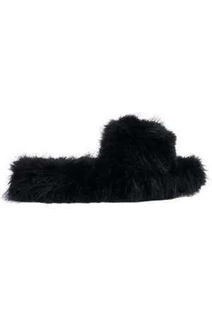 Stutterheim Sko, Dame, Sort, 37 EU, Faux Fur, Faux Fur Slip-On Tøfler
