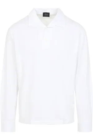 BRIONI Top, Herre, Hvid, XL, Bomuld, Hvid Polo Skjorte til Mænd