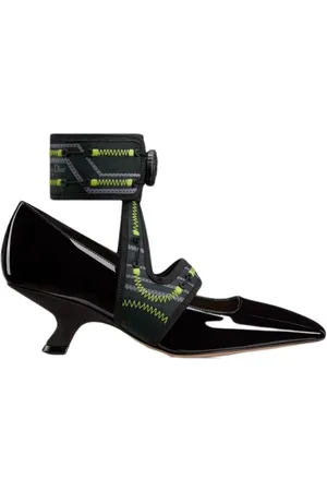 Dior Sko, Dame, Sort, 38 EU, Læder, Læder Square Toe Pumps
