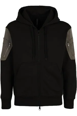 Neil Barrett Sweathshirts & Hoodies, Herre, Sort, L, Bomuld, Logo Hættetrøje Bomuld Italien