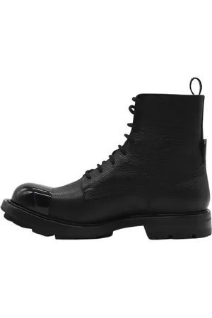 Alexander McQueen Sko, Herre, Sort, 40 EU, Sorte Snørestøvler