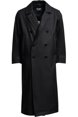 Stutterheim Jakke, Herre, Sort, S, Vandtæt Dobbeltbrystet Overfrakke