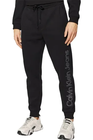 Calvin Klein Bukser, Herre, Sort, XL, Bomuld, Sporty Streetwear Bukser