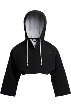 Stutterheim Jakke, Dame, Sort, S, Uld, Kort hættet regnfrakke