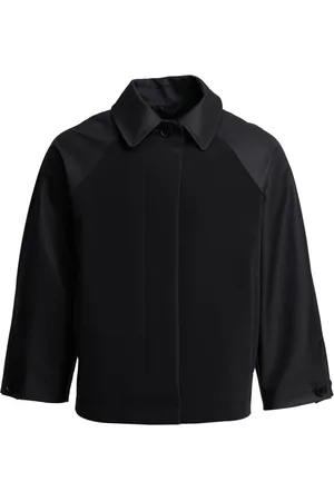 Stutterheim Jakke, Dame, Sort, S, Uld, Vandtæt regnjakke i varsity-stil til kvinder