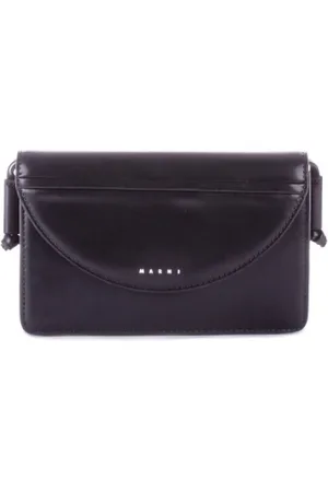 Marni Taske, Dame, Sort, ONE SIZE, Polyester, Logo Front Clip Lukning Taske