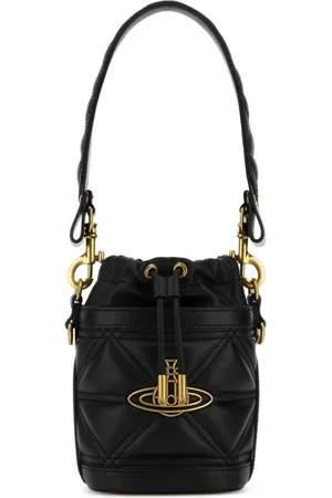 Vivienne Westwood Taske, Dame, Sort, ONE SIZE, Læder, Lille Kitty Spandetaske i Sort Læder