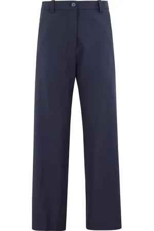 SEMICOUTURE Bukser, Dame, Blå, XS, Elegant Sort Kjole til Kvinder