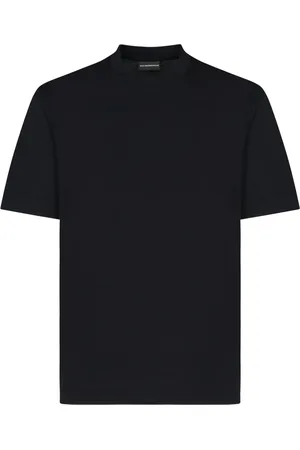 Emporio Armani Top, Herre, Sort, S, Bomuld, Sorte T-shirts og Polos