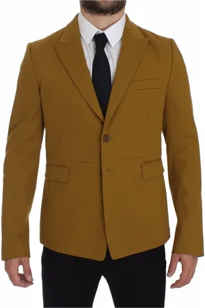 Dolce & Gabbana Jakke, Herre, Gul, S, Bomuld, Gul Elegant Blazer Bomuld Blanding