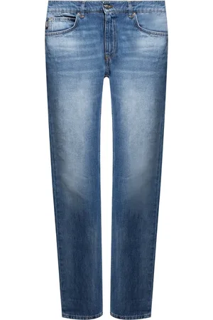 VERSACE Jeans, Herre, Blå, W32, Bomuld, Logo Denim Jeans med bomuldsammensætning