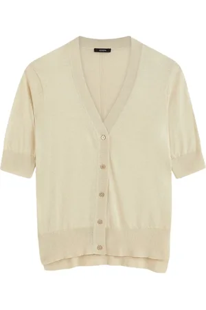Joseph Strik, Dame, , L, Bomuld, Silke Bomuld Cardigan Let Gennemsigtig
