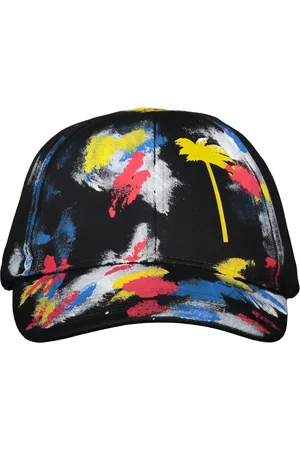 Palm Angels Tilbehør, Herre, Sort, ONE SIZE, Bomuld, Baseballkasket med print