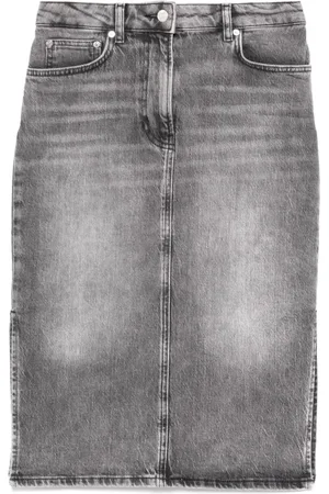 Moschino Nederdel, Dame, Grå, W27, Denim, Denim Mini Nederdel